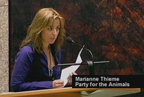 Marianne Thieme MP (Leader Dutch Party for the Animals)